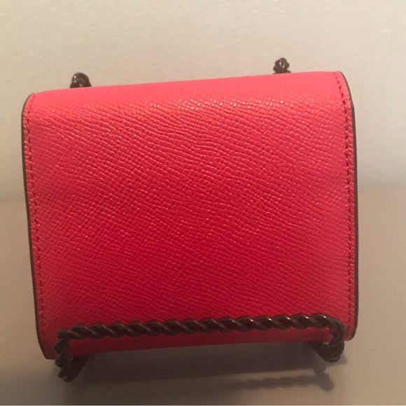 Coach Pebble Grain Pink Leather Accordion Wallet. New, Never Used. - Picture 2 of 5